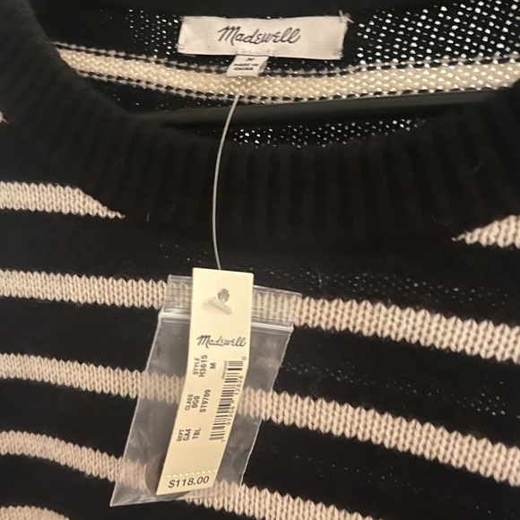 NWT madewell striped wool sweater dress - Picture 3 of 5